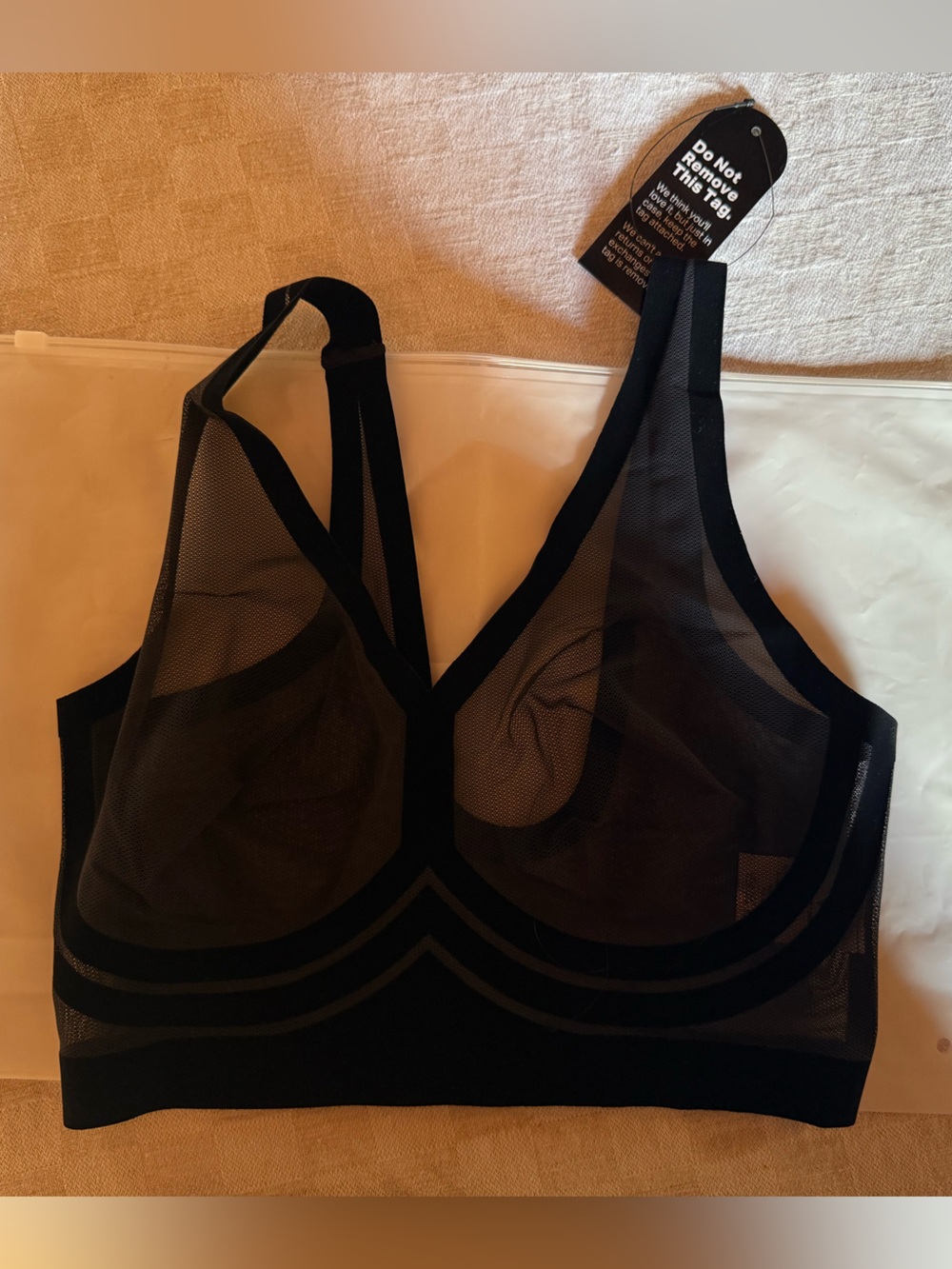 EBY Black Mesh Bralette